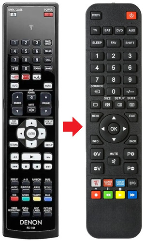 Telecomando adatto per denon - adatto,