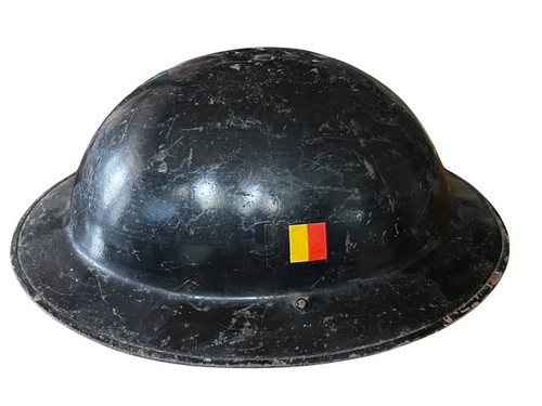 Belgian wwii helmet with - belgian,