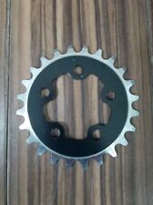 NOS 24t Dente 58mm BCD Braccio Catena Nuovo Vecchio Stock Retrò MTB Trials Lega Nera