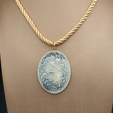 Collana donna cammeo pendente