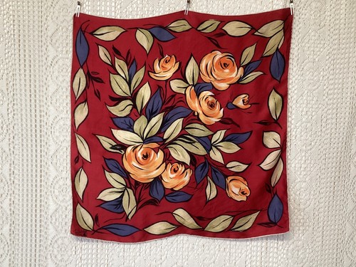 Foulard seta vintage fiori - in,