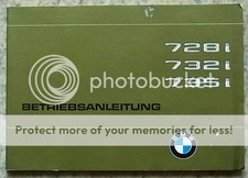 BMW 728i 732i 735i Manuale del