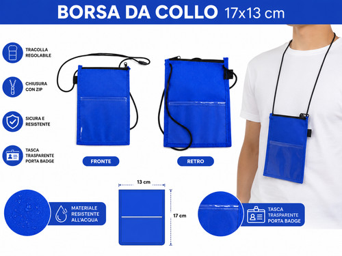 Borsello collo porta - da,