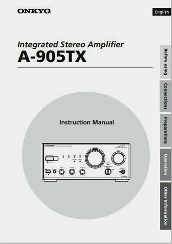 Onkyo 905tx amplificatore - onkyo,