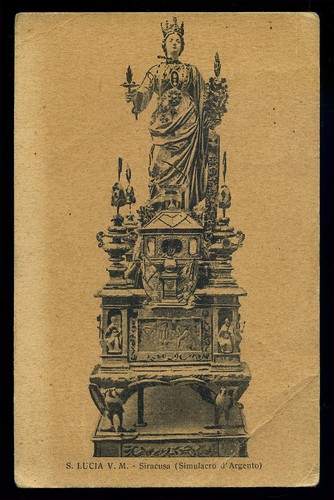 Cartolina siracusa lucia - cartolina, s.lucia
