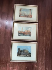 Lotto 3 quadri vintage anni 70