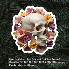 ADESIVO TESCHIO FIORE COLORATO