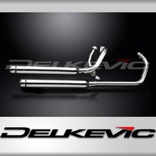 YAMAHA XV125 XV250 VIRAGO 88-17 SCARICO COMPLETO 2-2 550mm SILENZIATORE PERSONALIZZATO BULL NOSE