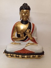 Grande Statua budda in porcellana Manifattura artistica le porcellane