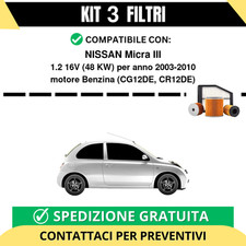 Kit 3 Filtri Tagliando per