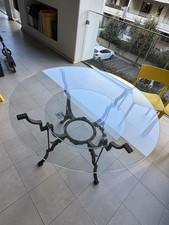 Tavolo Tondo In Ferro Battuto