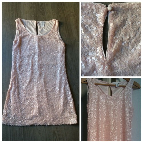 Abito paillettes rosa 42 - rosa, tg.