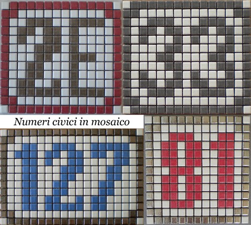 Numero civico mosaico - civico,