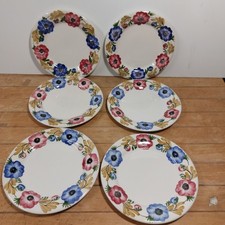 RICHARD GINORI MONDOVÌ ANEMONI 6 PIATTI DESSERT FRUTTA