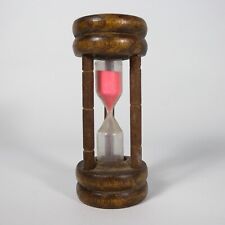 PICCOLA CLESSIDRA IN LEGNO SABBIA ROSA VINTAGEWOOD HOURGLASS V389