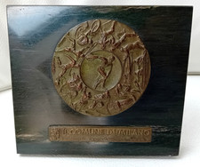 Medaglia in bronzo marmo premio Educazione e Sport MILANO COSTANTINO AFFER