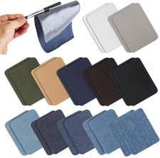 24 Pezzi Toppe Termoadesive, Toppe Termoadesive per Tessuti,12 Colori Toppe Term