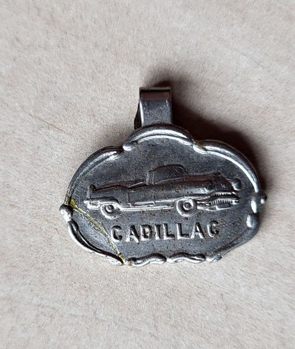 Vintage cadillac clip badge - cadillac,