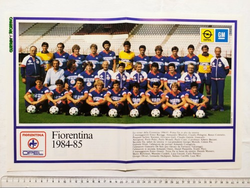 Poster fiorentina 1984 1985 - fiorentina, 1984-1985