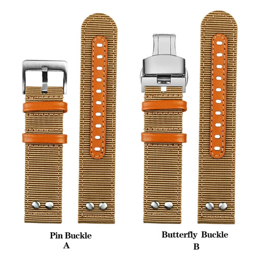 Cinturino orologio pelle - , nylon