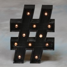 Insegna Luminosa in legno