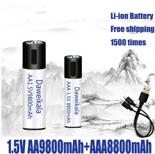 Batteria ricaricabile usb con - ricaricabile,