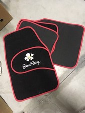 Set Tappeti AUTO Universali Moquette NERO/ROSSO Tappetini Simoni Racing Tuning