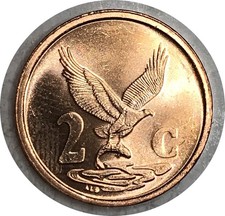 Sudafrica 2001 2 centesimi - sudafrica,