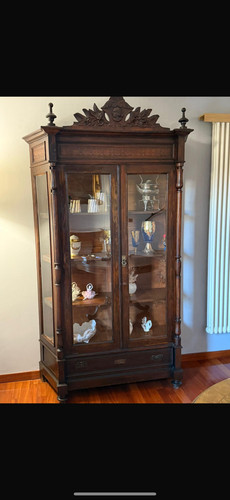 Vetrina antica legno fine - in,