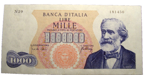 1000 lire verdi - 1000,