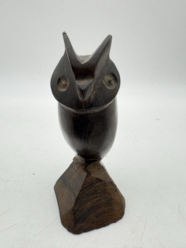 Statuina gufo legno - statuina,