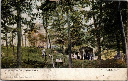 Postcard ontario galt people - ontario,