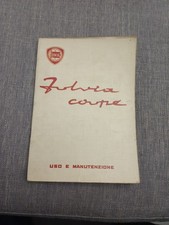 Libretto Uso E Manutenzione Per Lancia Fulvia Coupé 1.2  1a Serie 1966