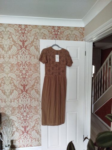 Abito midi all - 'uncinetto, zara