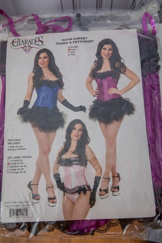 Plum corset charades costumi - plum,