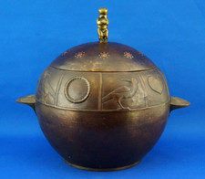 J. Hoffmann grande Portaghiaccio Portabottiglie rame e bronzo Seces. Vienna Deco