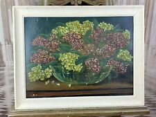 QUADRO OLIO FIORI NATURA MORTA DIPINTO FIRMATO