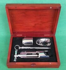 SET VINTAGE VINO ACCESSORI SOMMELIER DOREL ITALIA 4 PEZZI CON CUSTODIA. N° 41O.