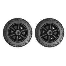 2x Ruota Griglia BBQ Facile da Installare Ricambio 6 Pollici per Accessorio Giardino.