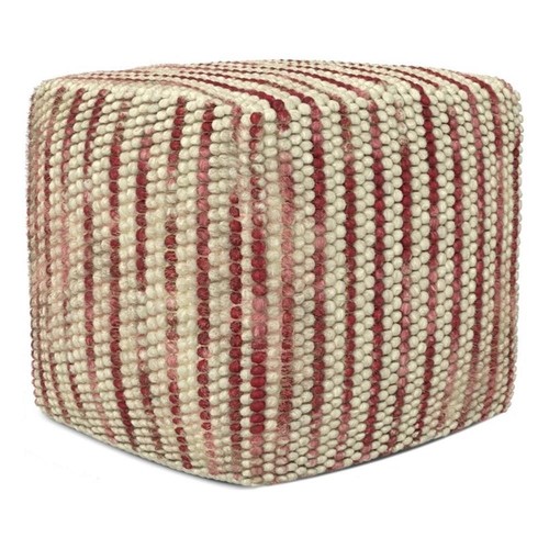 Zoey boho cube pouf tessuto - boho,