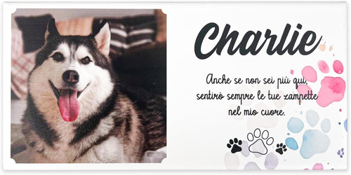 Targa lapide cane - lapide,