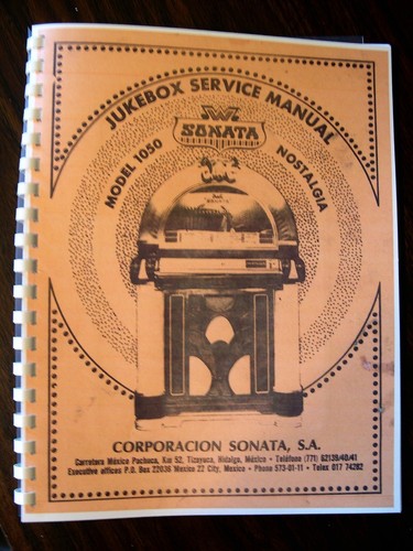 Manuale jukebox wurlitzer - manuale,