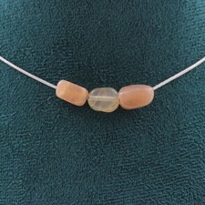 Collana 3 Perle Pietra Di Sole
