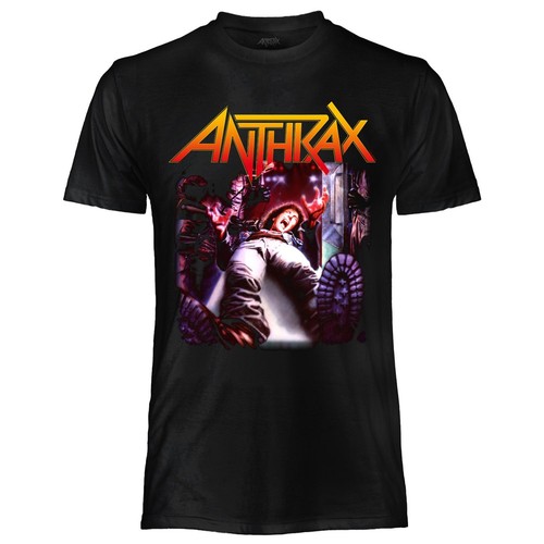 Shirt anthrax rock - rock, ufficiale