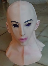 Maschera integrale a testa piena volto donna Halloween Carnevale costume