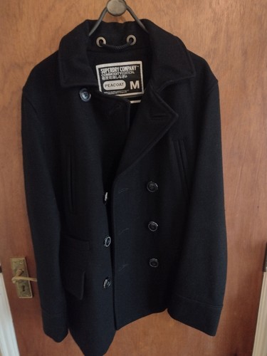 Cappotto superdry black - superdry, wool