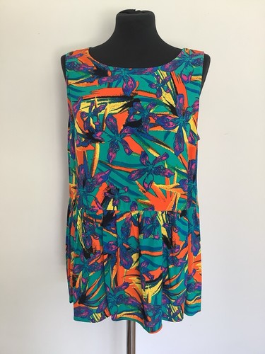 Top tropicale luminoso taglia - top,