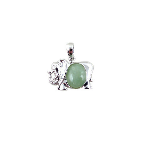 Argento sterling giada verde - argento,
