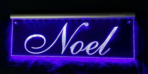 Targa nome led noel - nome,