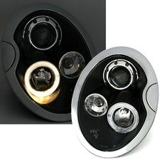 COPPIA Fari Fanali Anteriori Tuning COOPER R50 Angel Eyes 2001-2005 h1